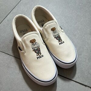 POLO RALPH LAUREN Men's Keaton Polo Bear Slip-On Sneakers Limited Edition sz 7.5